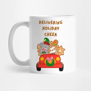 Delivering Holiday Cheer Christmas Car Mug